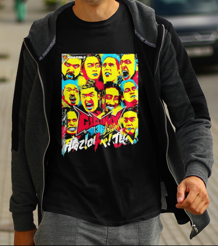 NJPW G1 Climax 36 Multicolor Wrestlers T-Shirt