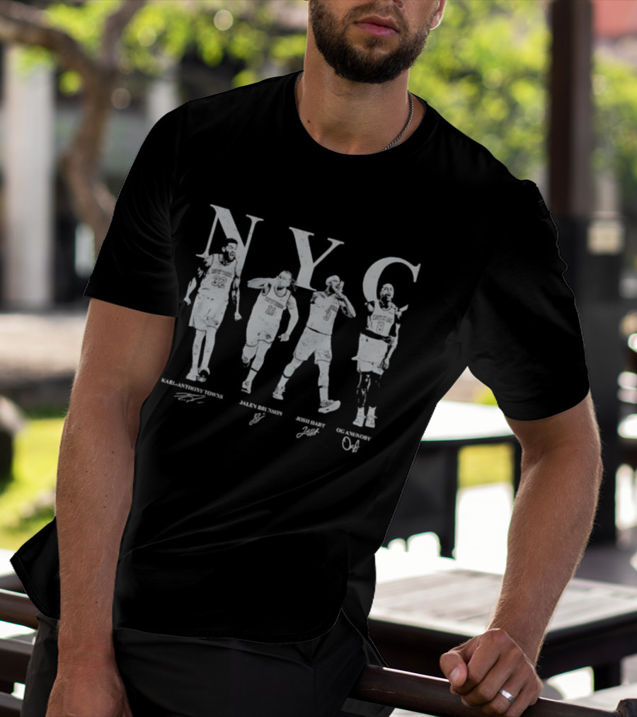 NYC Karl Anthony Towns Jalen Brunson Josh Hart OG Anunoby T-Shirt