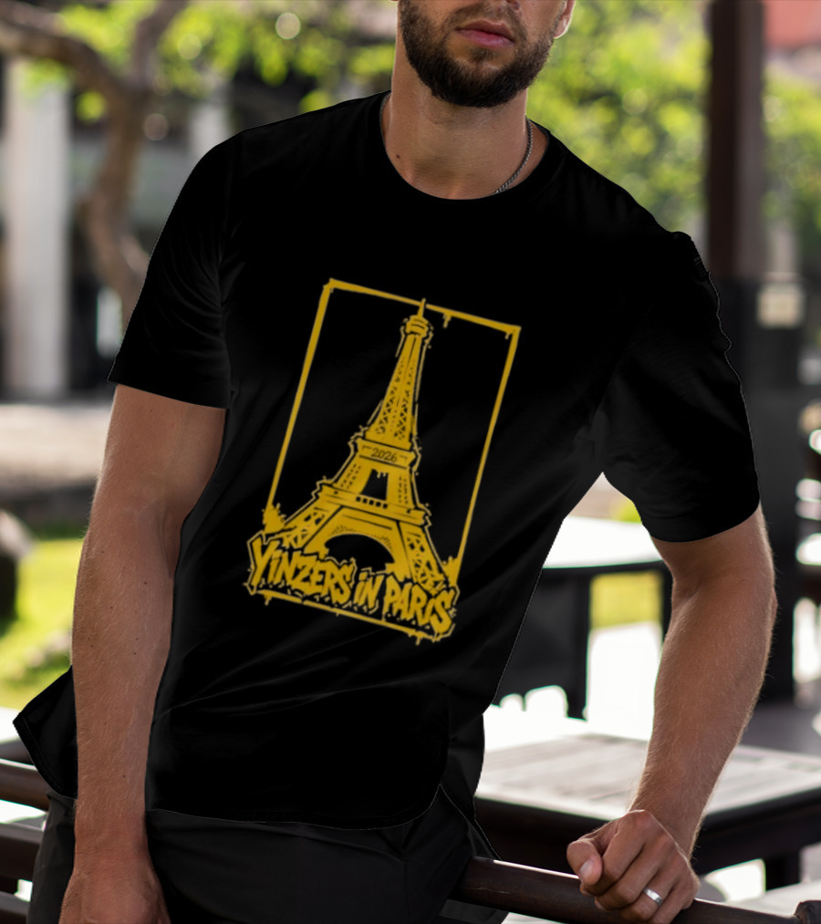 Pittsburgh Steelers Yinzers In Paris Eiffel Tower 2026 T-Shirt