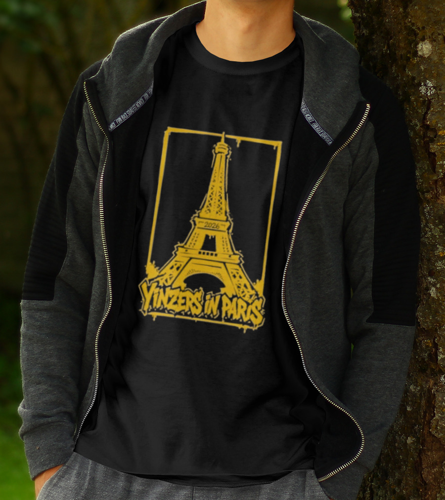 Pittsburgh Steelers Yinzers In Paris Eiffel Tower 2026 T-Shirt