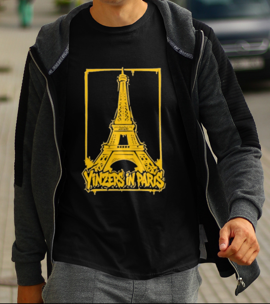 Pittsburgh Steelers Yinzers In Paris Eiffel Tower 2026 T-Shirt