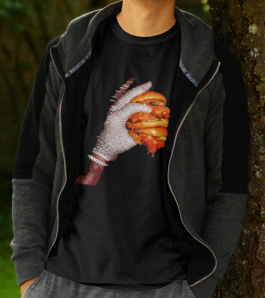 Shiny Gloves With Iceman Dreke Chicken Burger Meme T-Shirt