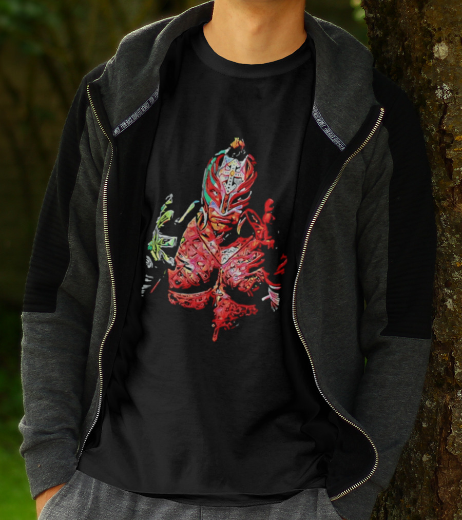 Rey Mysterio Vibrant Luchador Mask T-Shirt