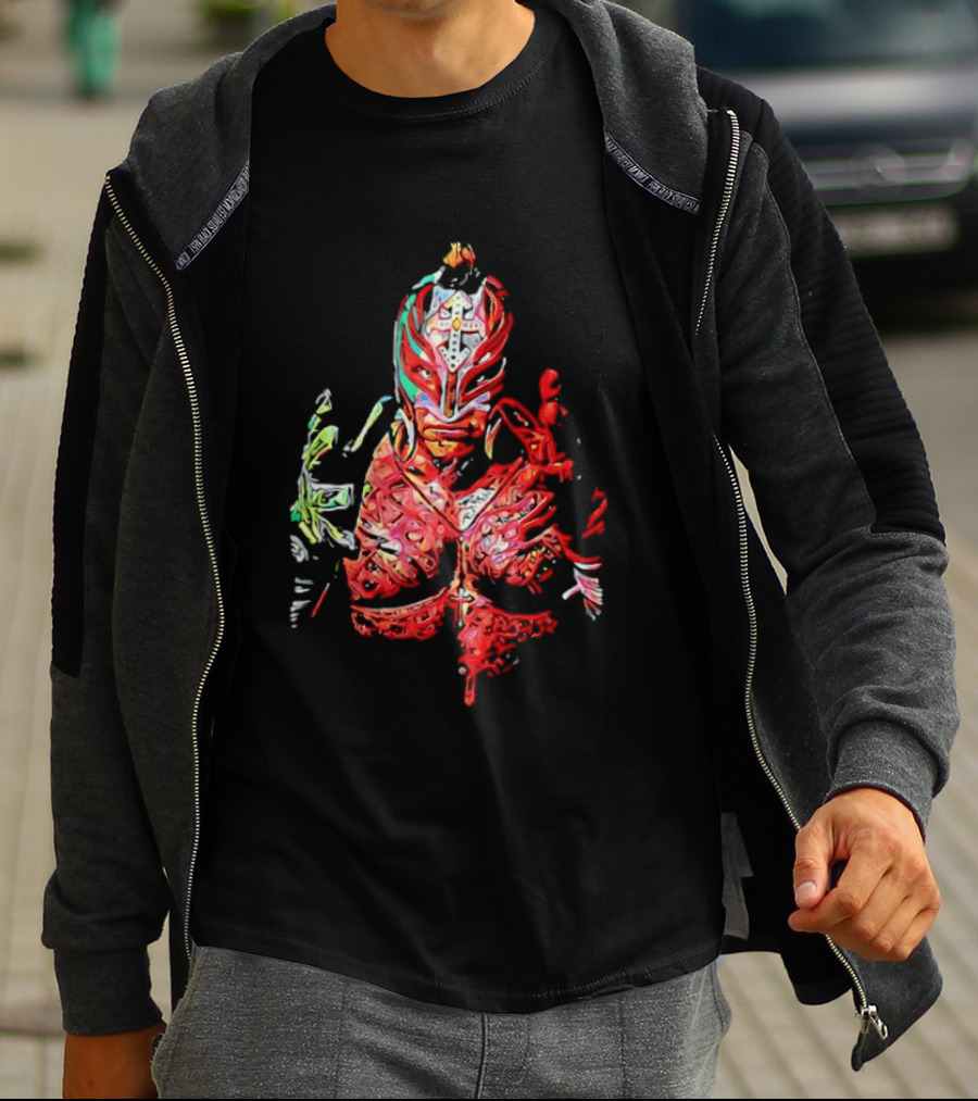 Rey Mysterio Vibrant Luchador Mask T-Shirt