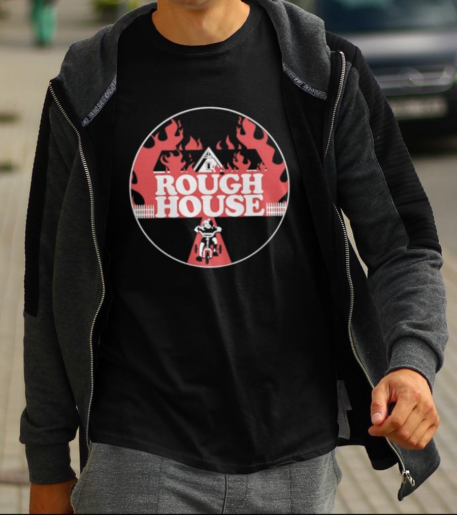 Rough House Flaming Pyramid T-Shirt