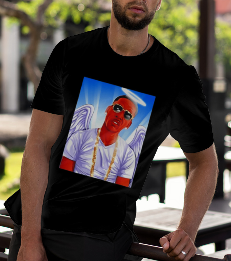 Young Dolph Angel Wings Halo Hip Hop Rap T-Shirt