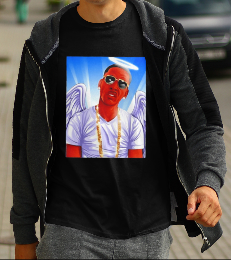 Young Dolph Angel Wings Halo Hip Hop Rap T-Shirt