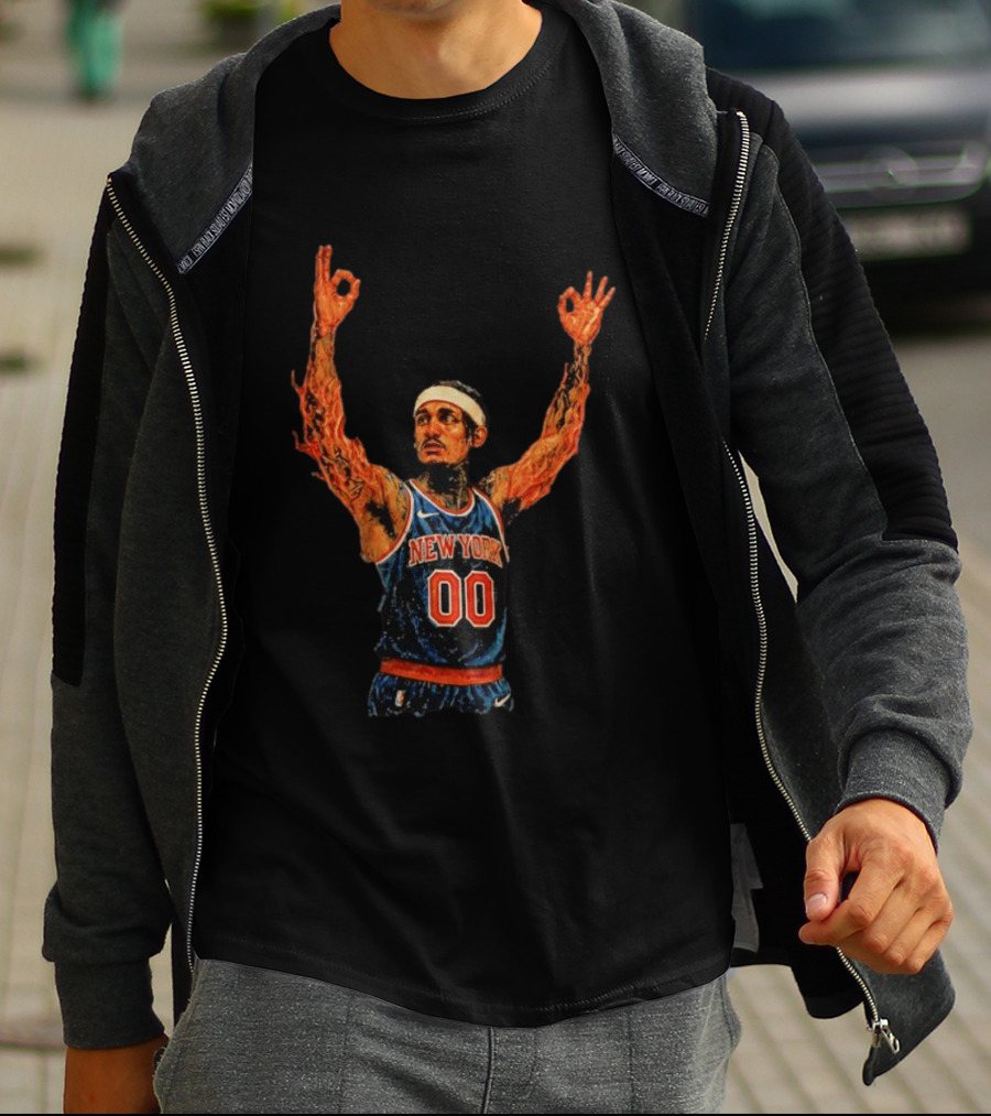 New York Knicks Ben Stiller MSG Game 1 Basketball Jersey 00 T-Shirt