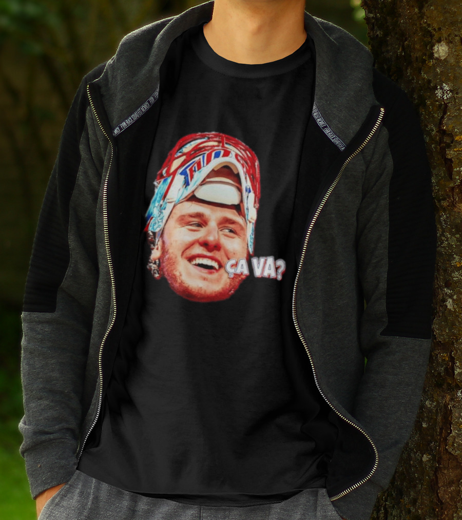 Dobeš Ça Va Big Face New Jersey Devils Hockey Fans Iconic Expression T-Shirt