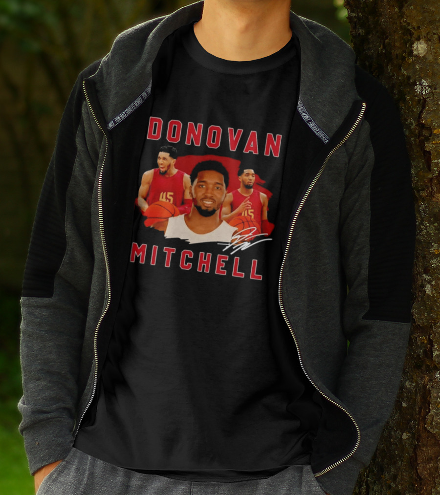 Donovan Mitchell Cleveland Basketball 45 Signature T-Shirt