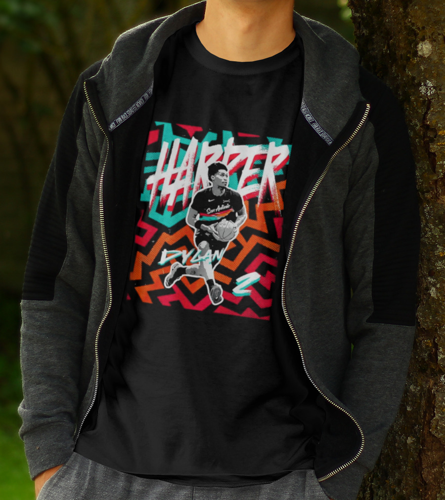 Dylan Harper San Antonio Spurs 2 NBA Fiesta T-Shirt