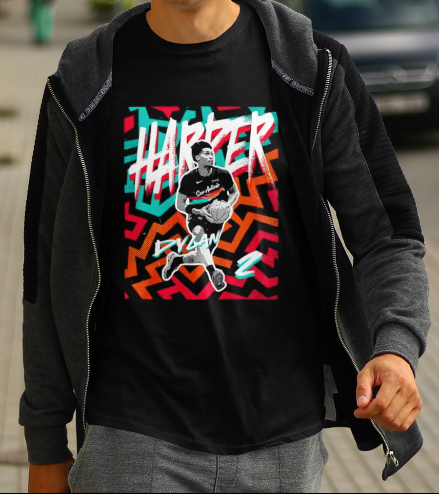 Dylan Harper San Antonio Spurs 2 NBA Fiesta T-Shirt