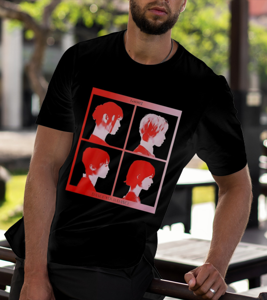 Exwhyz Dance Your Dance Four Profiles Red Frame T-Shirt