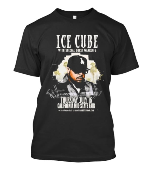 Ice Cube With Special Guest Warren G Thursday July 7 Thunder Valley Casino Resort T-Shirt