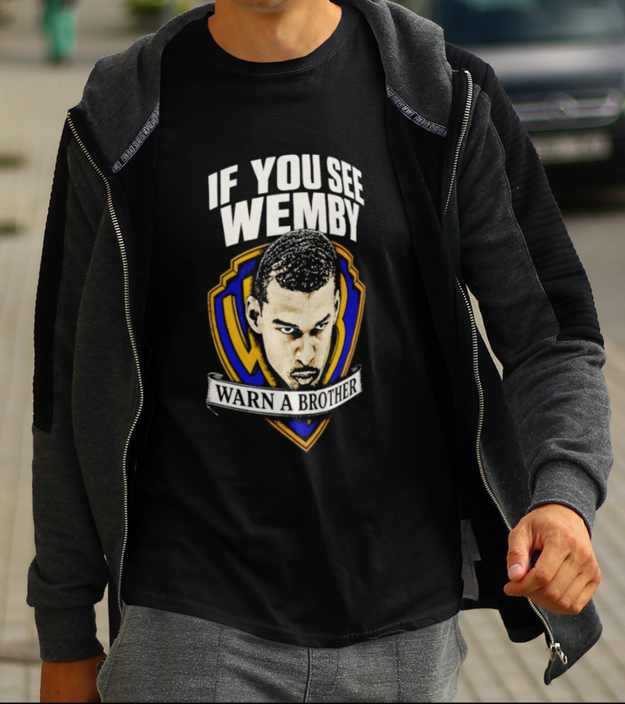 If You See Wemby Warn A Brother San Antonio Spurs Basketball T-Shirt