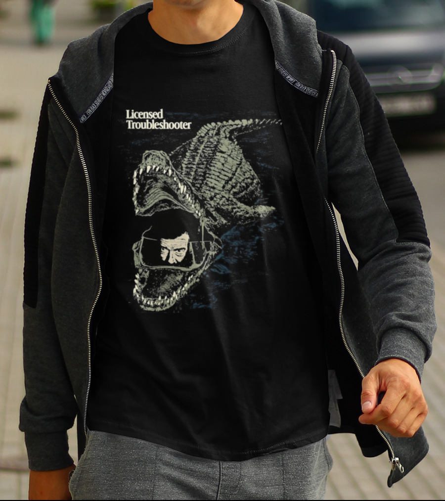 Licensed Troubleshooter Giant Crocodile Dark Adventure T-Shirt