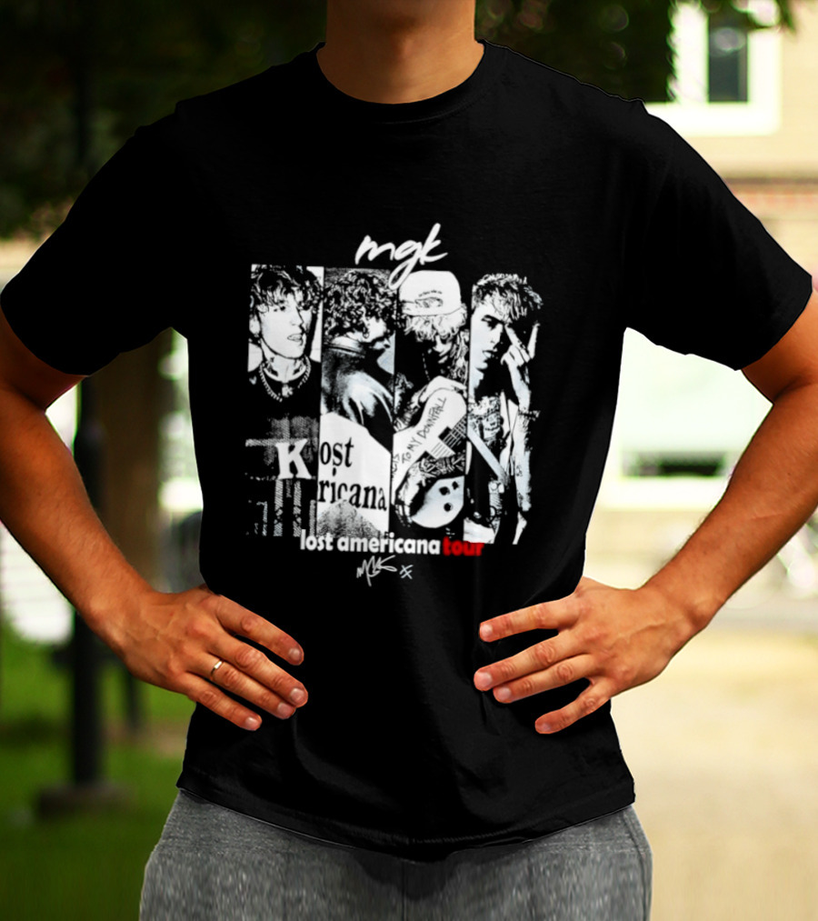 MGK Machine Gun Kelly Lost Americana Tour Guitar 2023 T-Shirt