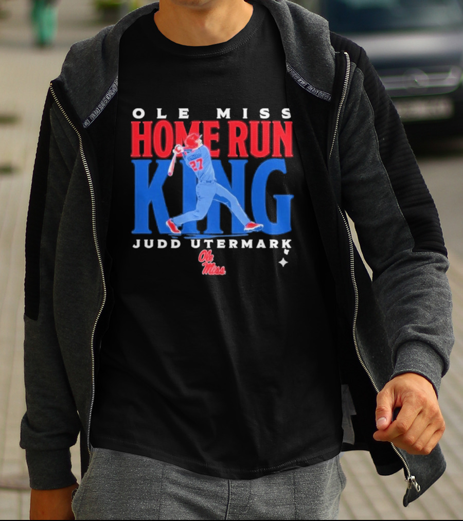Ole Miss Home Run King Judd Utermark 27 T-Shirt