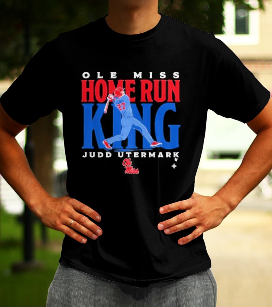 Ole Miss Home Run King Judd Utermark 27 T-Shirt