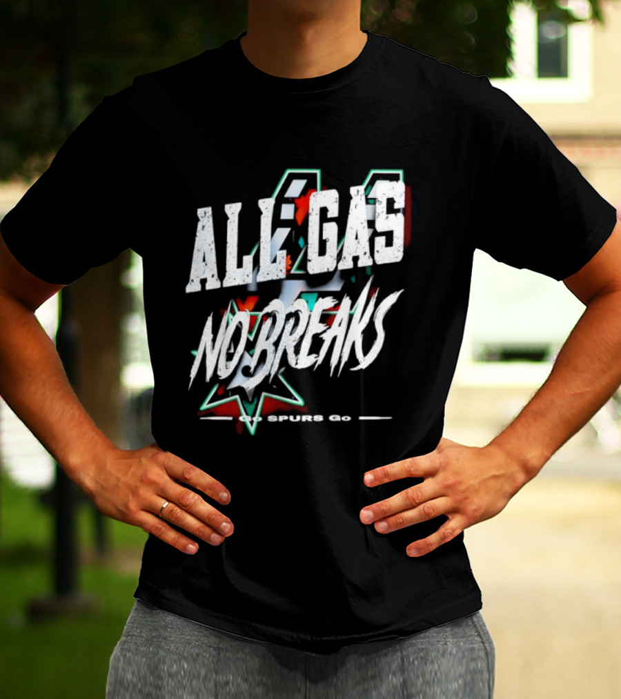 San Antonio Spurs All Gas No Breaks NBA 2023 T-Shirt