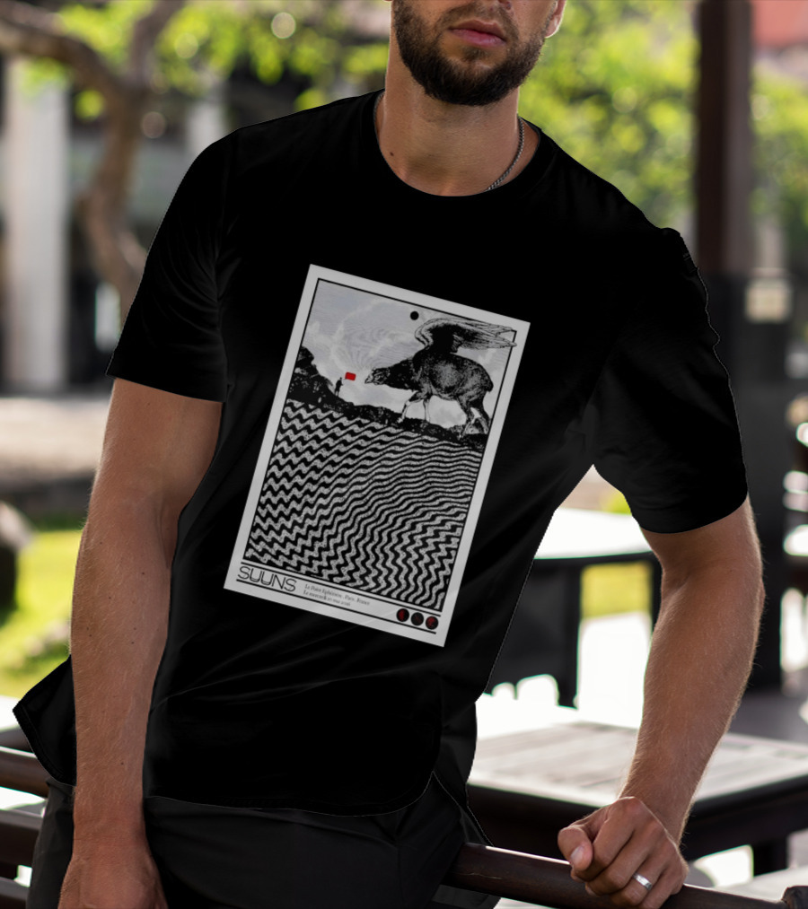 SUUNS Le Point Ephémère Paris France 20 Mai 2026 Winged Creature Landscape T-Shirt
