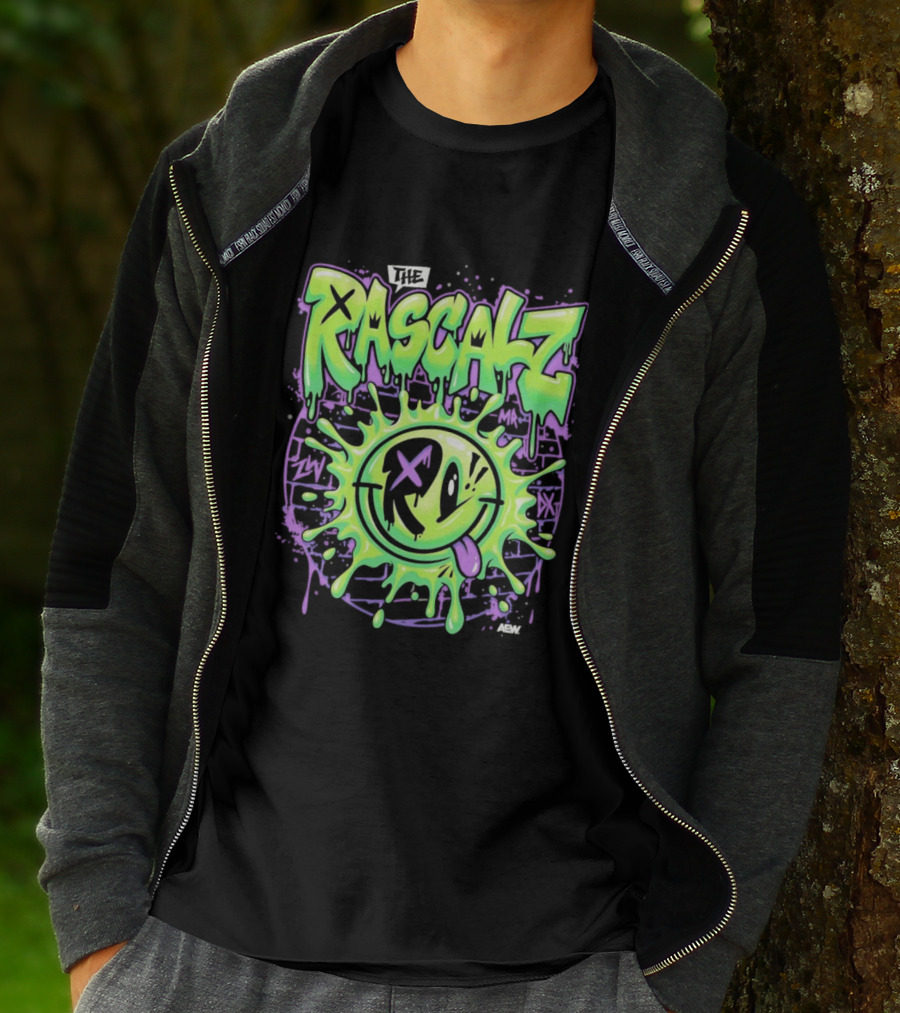 The Rascalz Dripping Neon Smiley X Eyes T-Shirt