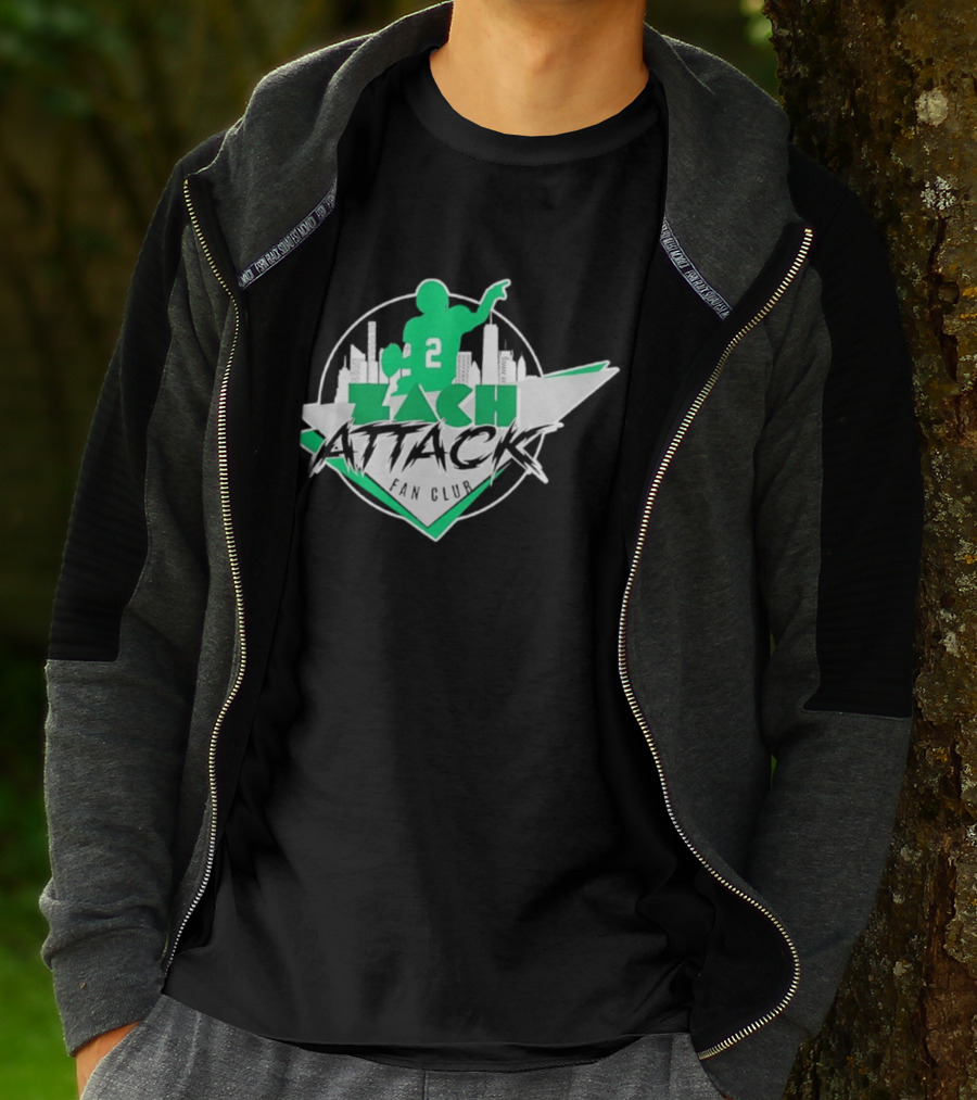 Zach Attack Club Football Player 2 Skyline T-Shirt