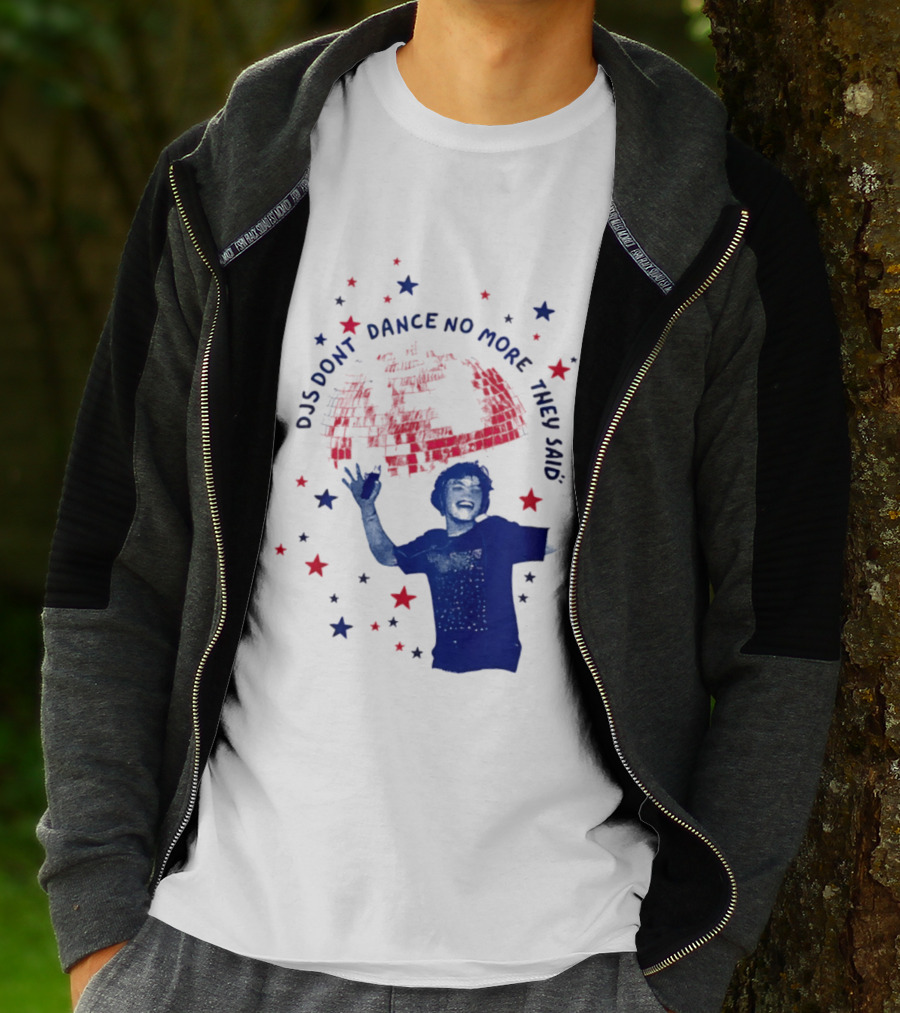 DJS Don't Dance No More They Said Funny DJ Enthusiast Graphic With Stars And Music T-Shirt