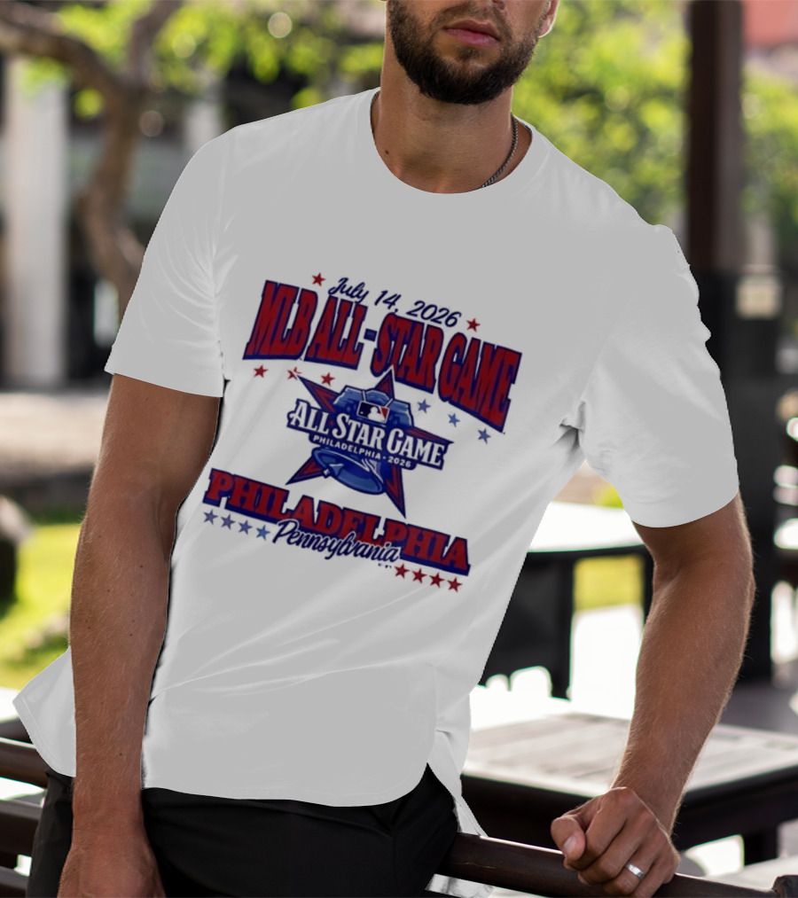 July 14 2026 MLB All Star Game Philadelphia Pennsylvania Liberty Bell Stars T-Shirt