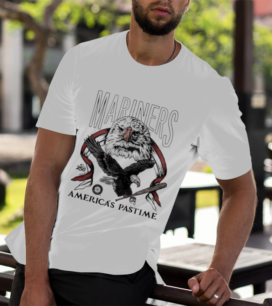 Mariners America's Pastime Bald Eagle Celebration T-Shirt