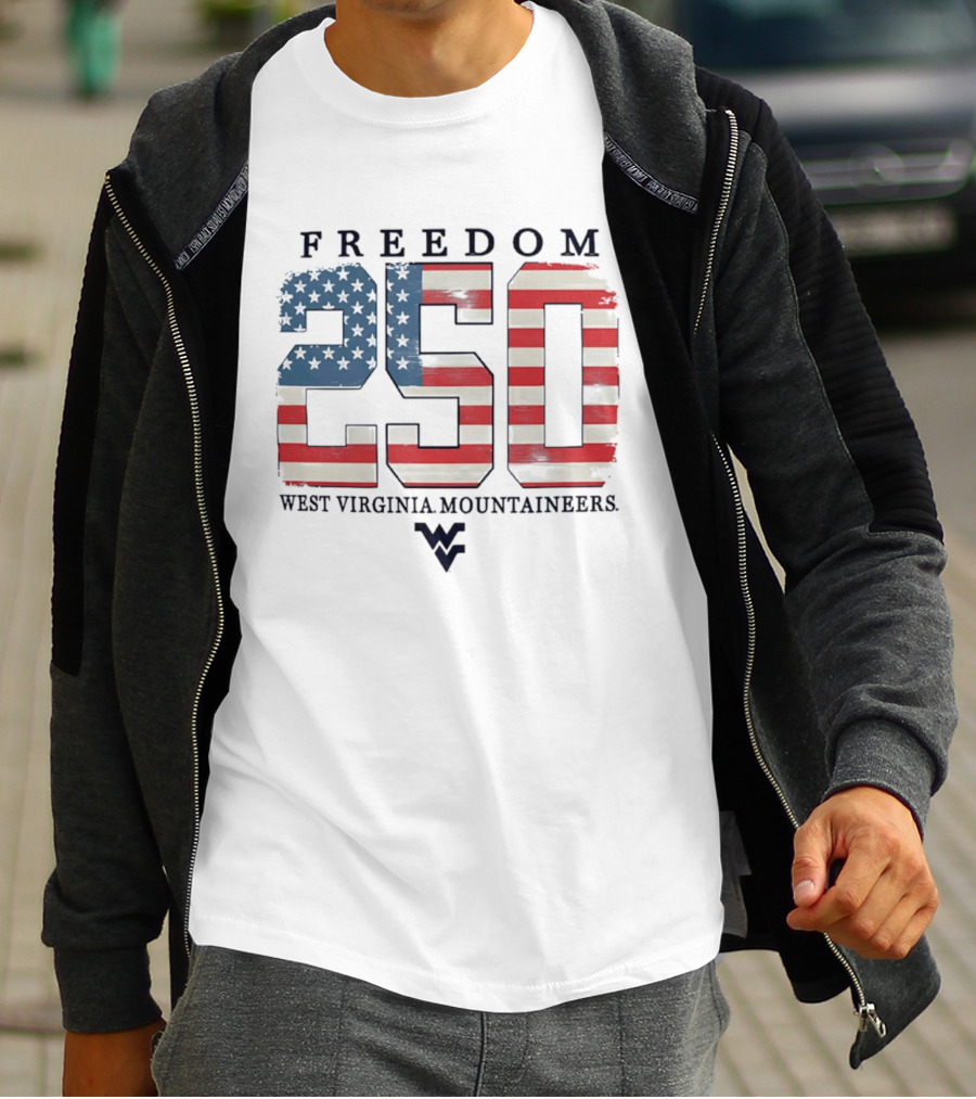 Freedom 250 West Virginia Mountaineers Patriotic Celebration T-Shirt