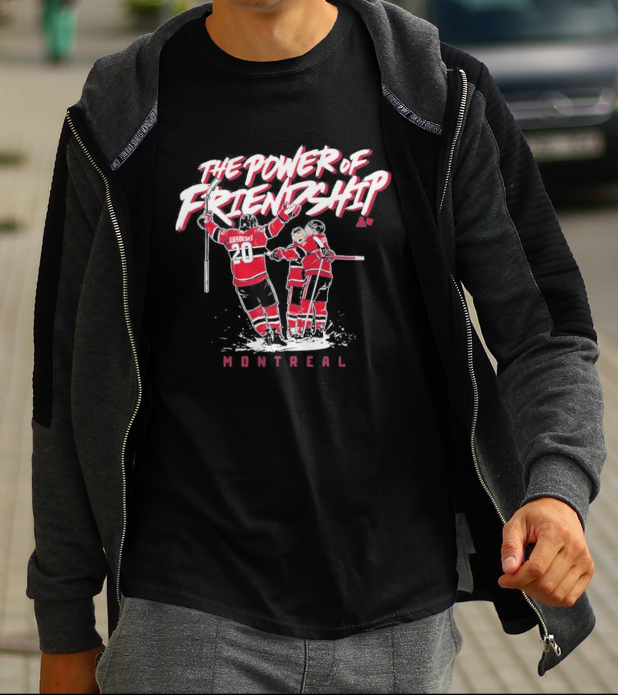 The Power Of Friendship Cole Caufield Nick Suzuki Juraj Slafkovsky Montreal T-Shirt