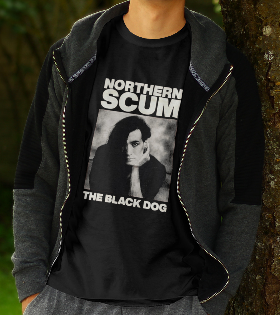 Northern Scum The Black Dog Monochrome T-Shirt