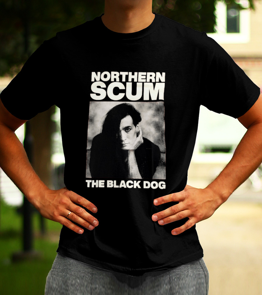 Northern Scum The Black Dog Monochrome T-Shirt