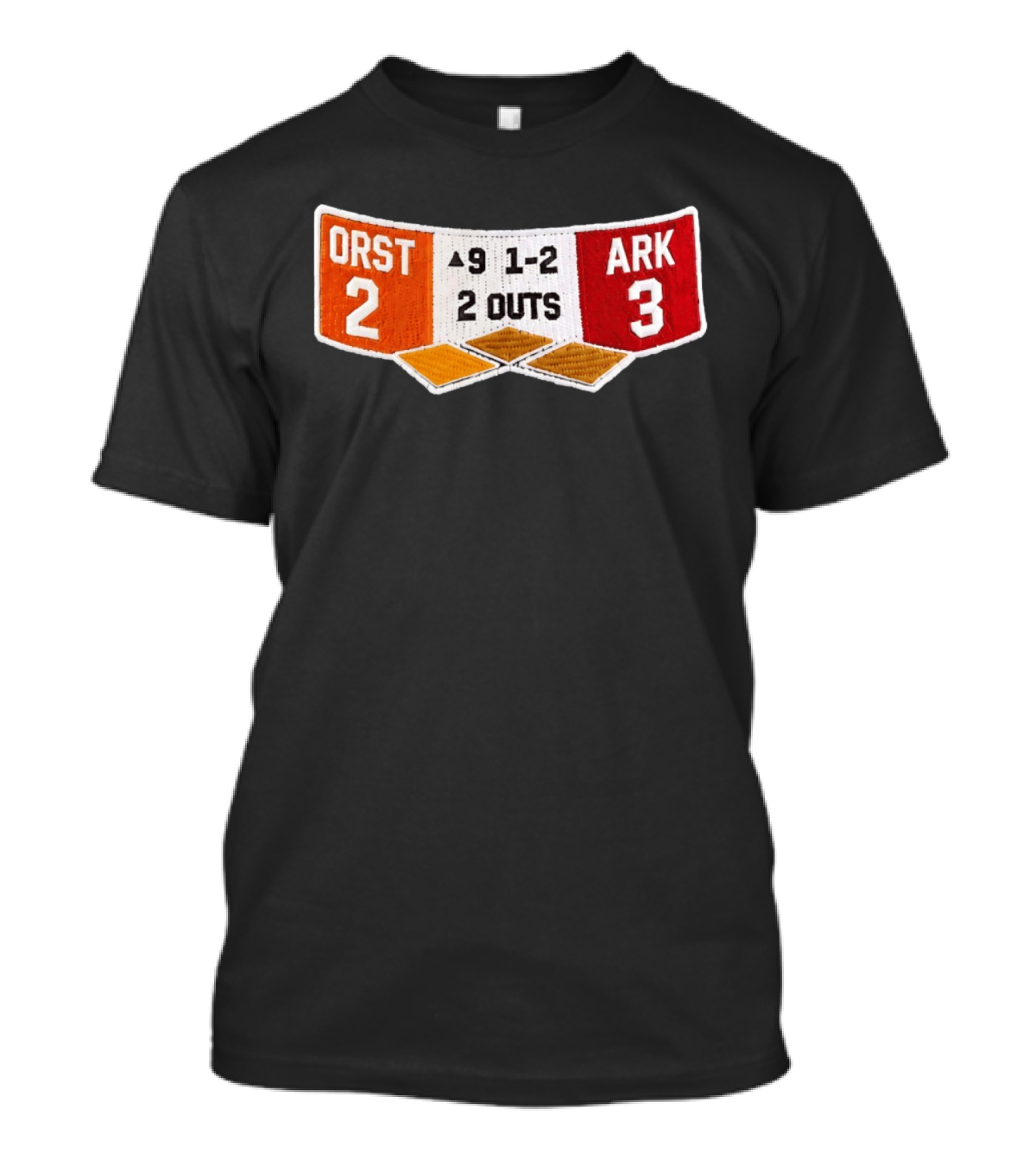 Oregon State Beavers 2 Arkansas Razorbacks 3 Score 2 Outs Bottom Ninth Inning T-Shirt