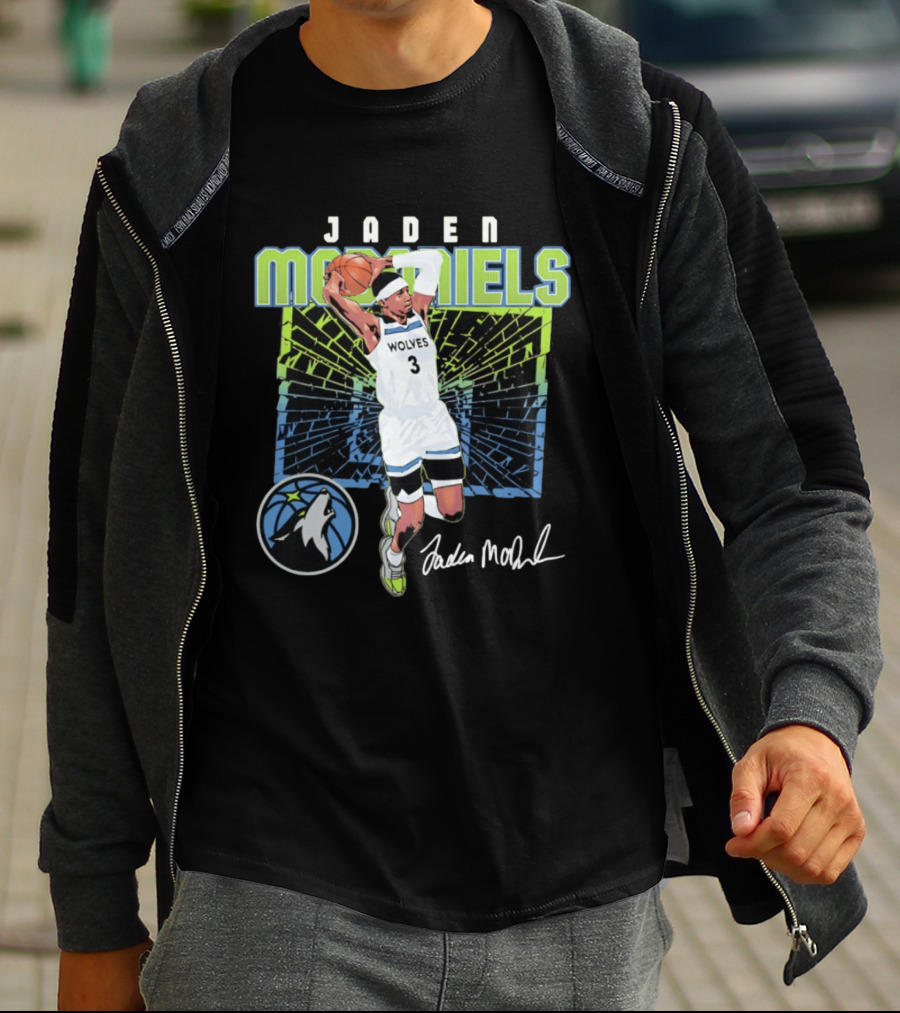 Jaden McDaniels Wolves Basketball Number 3 Minnesota Timberwolves T-Shirt