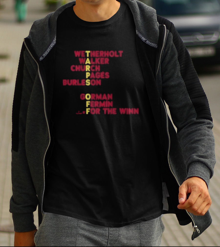 St. Louis Baseball Names Tarps Off Win Hermann Walker Church Aces Burleson Gorman Fermín T-Shirt