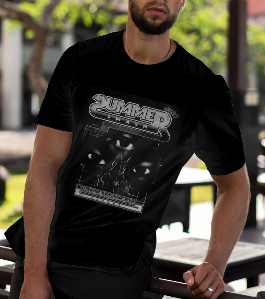 Summer Smash 2026 Festival Lineup Connections Bad Bears Dragon Skull Eyes T-Shirt