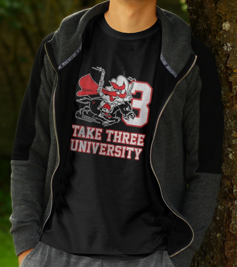 Texas Tech Red Raiders Take Three University Wreck 'Em 3 T-Shirt
