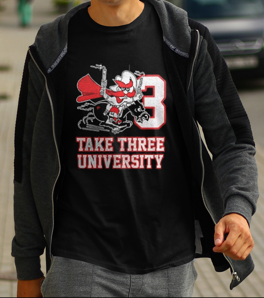 Texas Tech Red Raiders Take Three University Wreck 'Em 3 T-Shirt