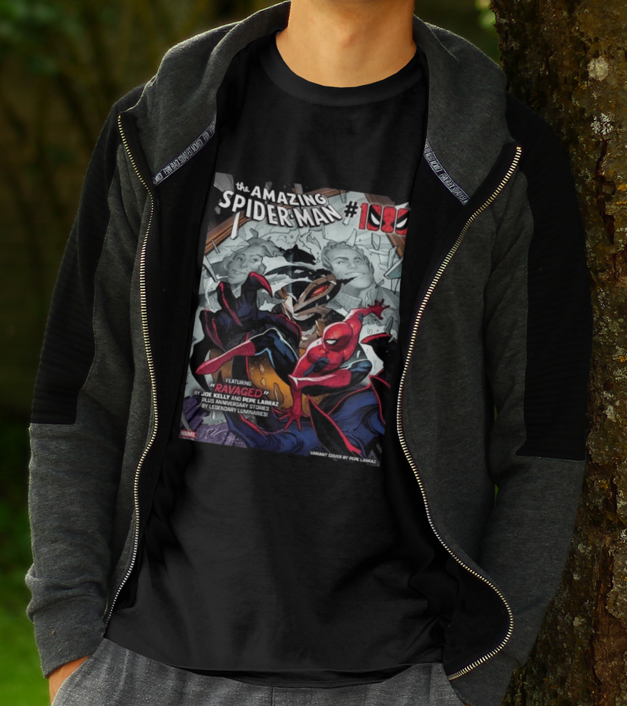 The Amazing Spider Man 1000 Featuring Ravaged By Joe Kelly Pepe Larraz Plus Anniversary Stories Marvel Variant Cover T-Shirt