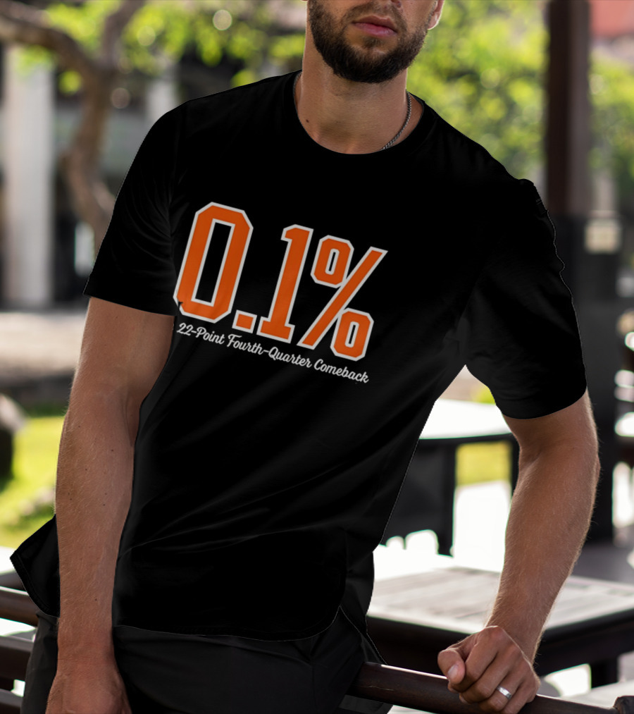New York Knicks 0.1 Percent The 22 Point Fourth Quarter Comeback T-Shirt