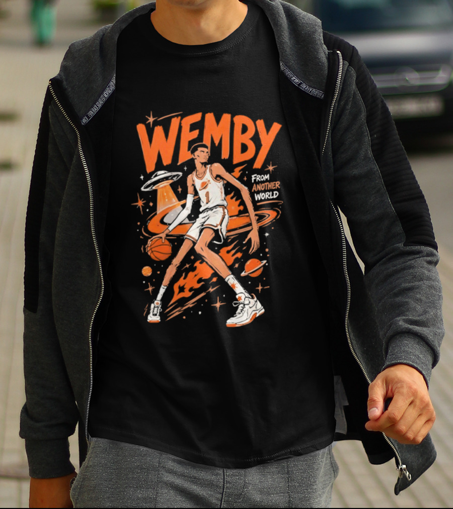 Wemby From Another World San Antonio Spurs Alien Victor Wembanyama T-Shirt