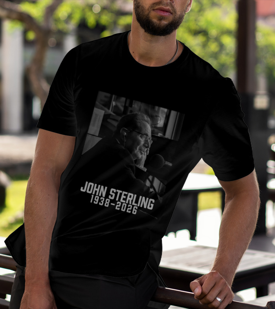 John Sterling 1938 2026 Radio Announcer Microphone T-Shirt