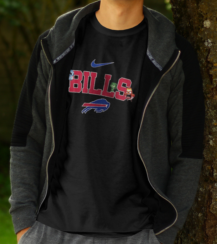 Buffalo Bills Nike Inside Out Characters All The Feels T-Shirt