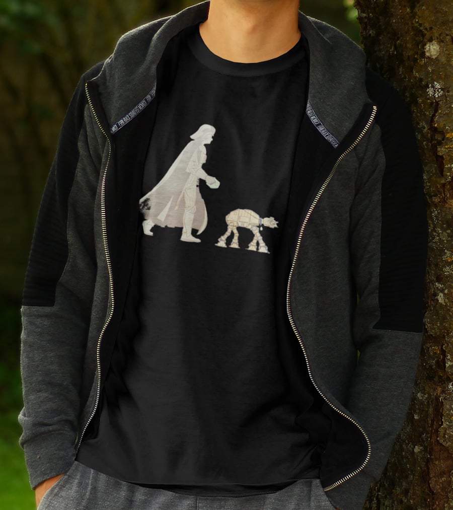 Star Wars Darth Vader Walking AT AT Walker T-Shirt