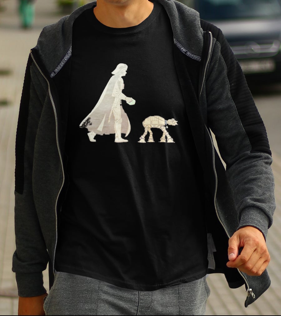 Star Wars Darth Vader Walking AT AT Walker T-Shirt
