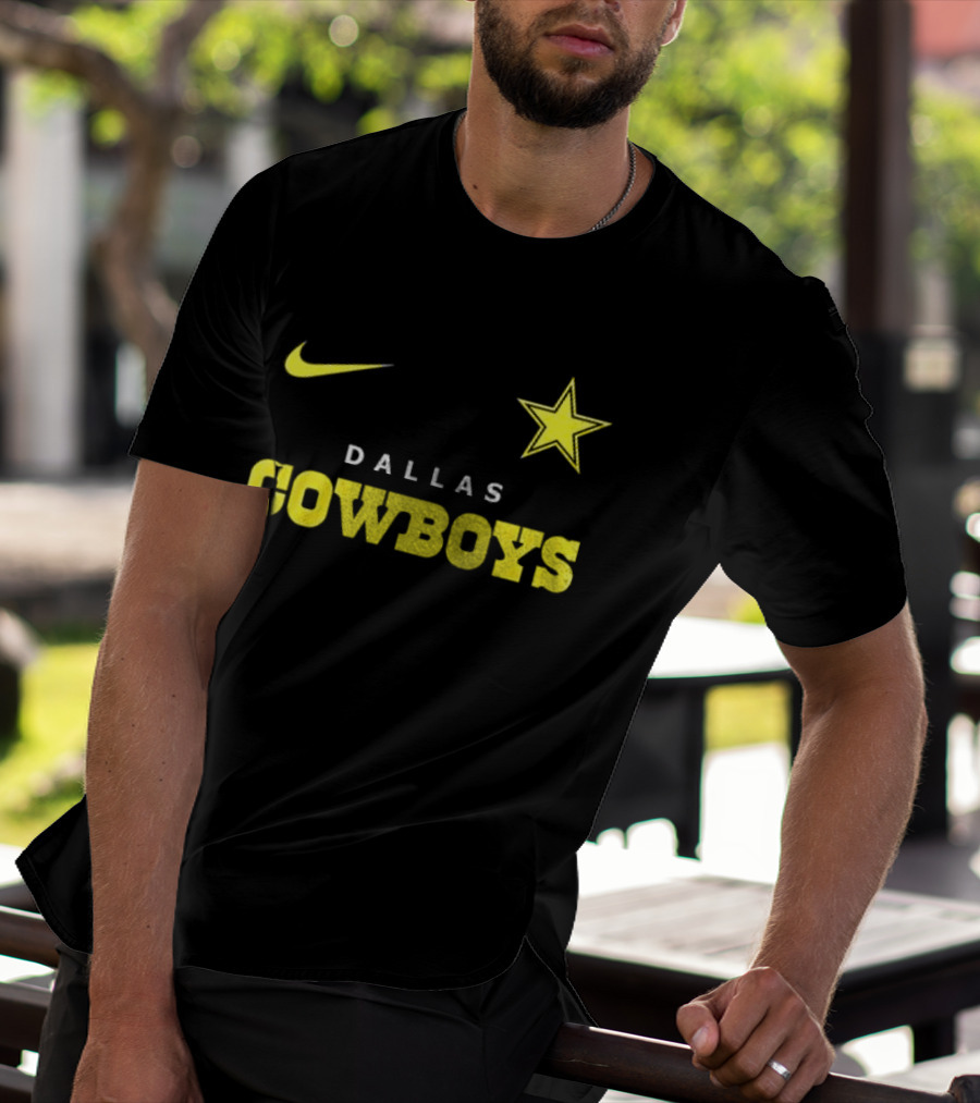 Dallas Cowboys Nike Batman Star Yellow T-Shirt