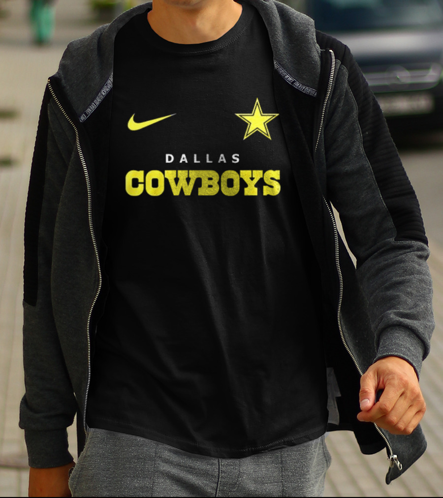 Dallas Cowboys Nike Batman Star Yellow T-Shirt