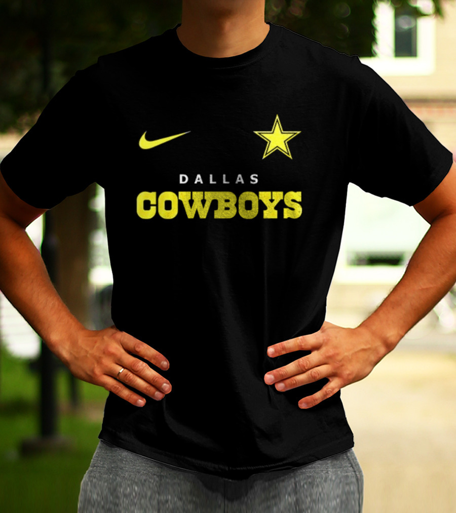 Dallas Cowboys Nike Batman Star Yellow T-Shirt